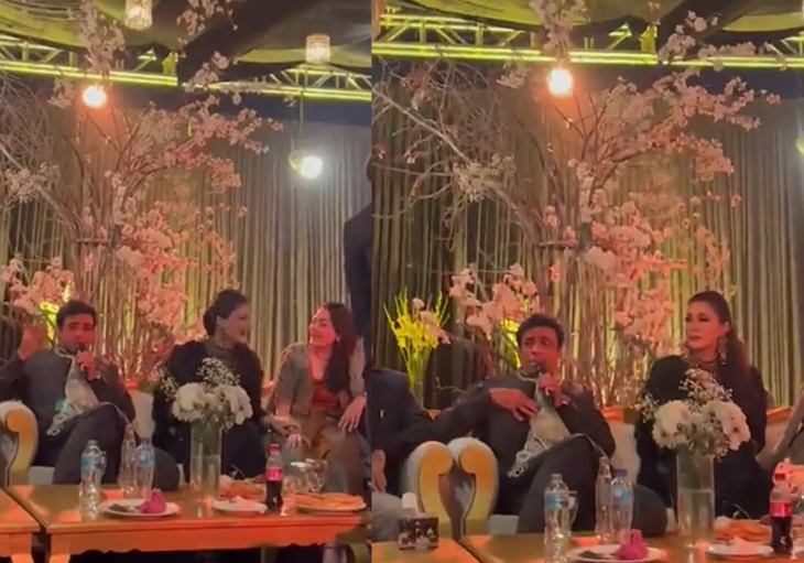 Hamza, Maryam show their singing skills at Junaid Safdar's wedding event